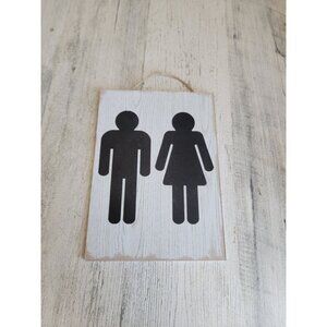 Male female‎ bathroom sign home decor funny